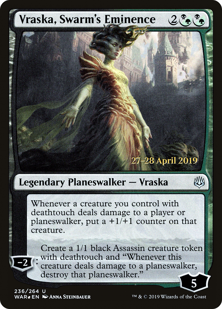 Vraska, Swarm's Eminence [War of the Spark Prerelease Promos] | Silver Goblin