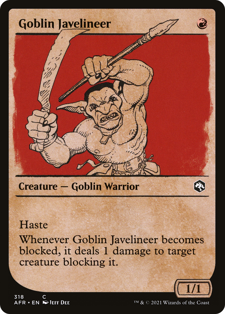 Goblin Javelineer (Showcase) [Dungeons & Dragons: Adventures in the Forgotten Realms] Foil