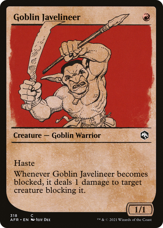 Goblin Javelineer (Showcase) [Dungeons & Dragons: Adventures in the Forgotten Realms] Foil