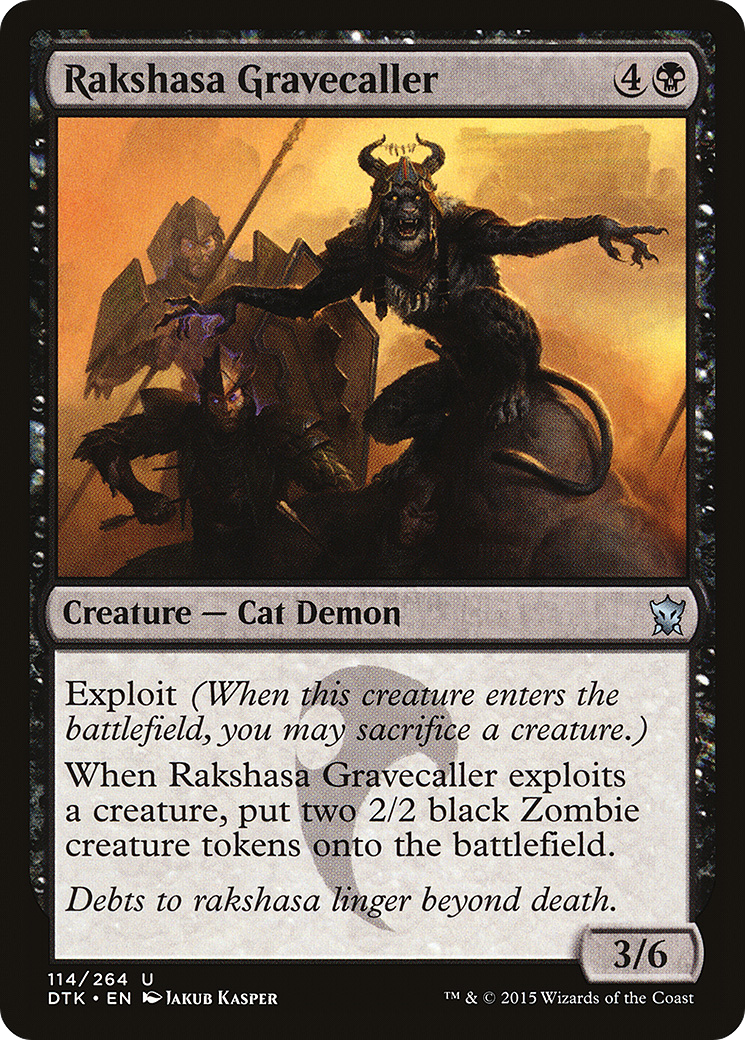 Rakshasa Gravecaller [Dragons of Tarkir] | Silver Goblin