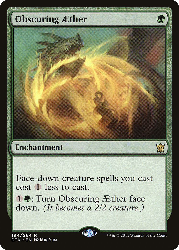 Obscuring Aether [Dragons of Tarkir] Foil