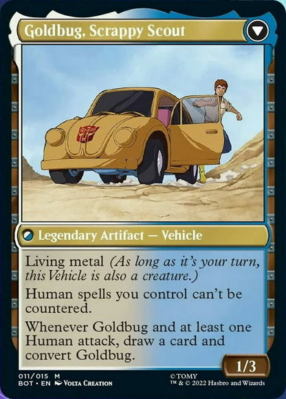 Goldbug, Humanity's Ally // Goldbug, Scrappy Scout [Transformers] Foil