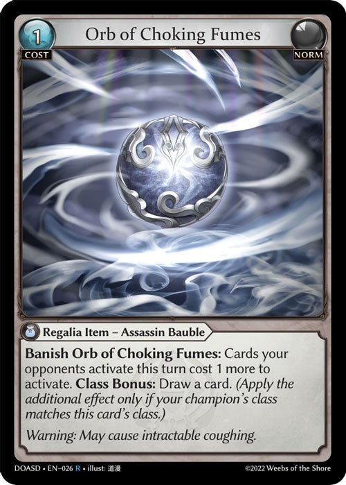 Orb of Choking Fumes (026) [Dawn of Ashes: Starter Decks]