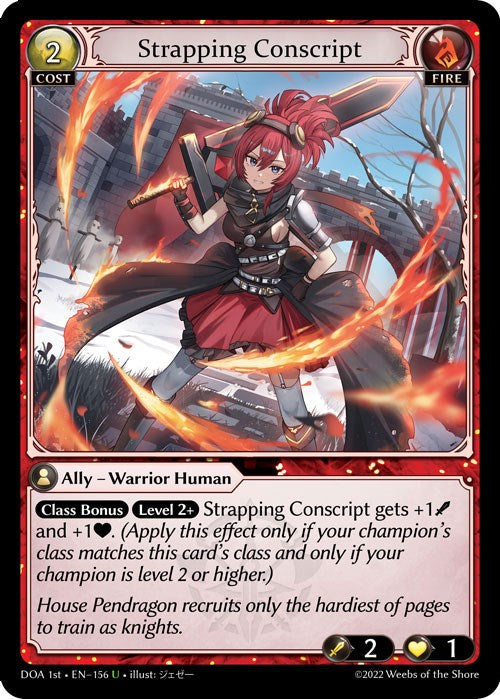 Strapping Conscript (156) [Dawn of Ashes: 1st Edition] Foil