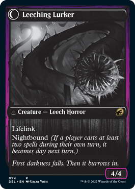 Curse of Leeches // Leeching Lurker [Innistrad: Double Feature] Foil