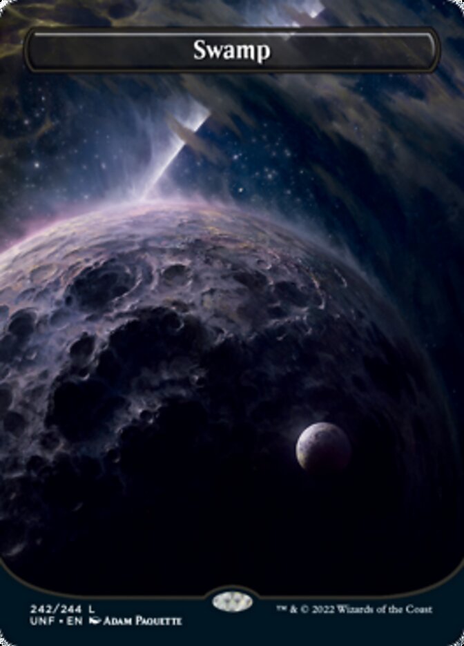 Swamp (242) (Orbital Space-ic Land) [Unfinity] | Silver Goblin