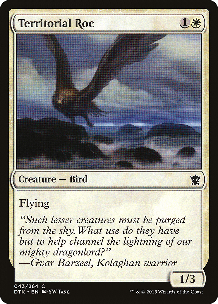 Territorial Roc (043) Foil - Dragons of Tarkir