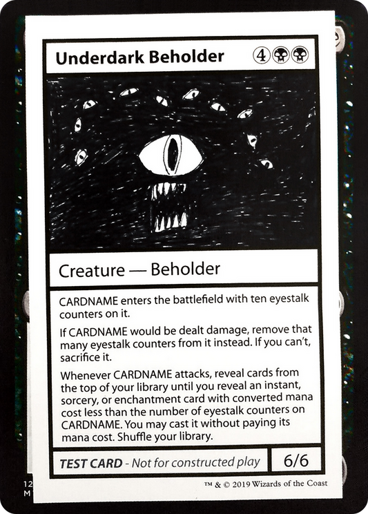 Underdark Beholder (2021 Edition) [Mystery Booster Playtest Cards]