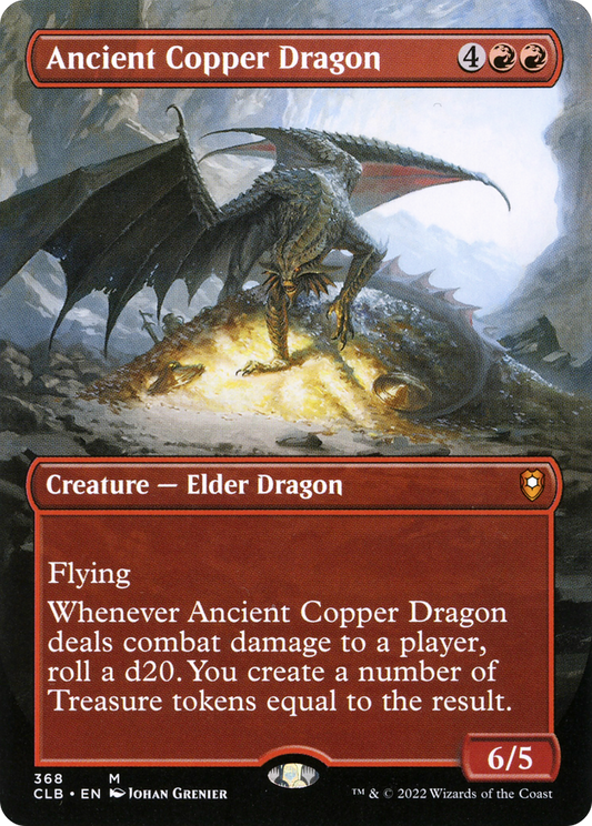Ancient Copper Dragon (Borderless Alternate Art) [Commander Legends: Battle for Baldur's Gate]