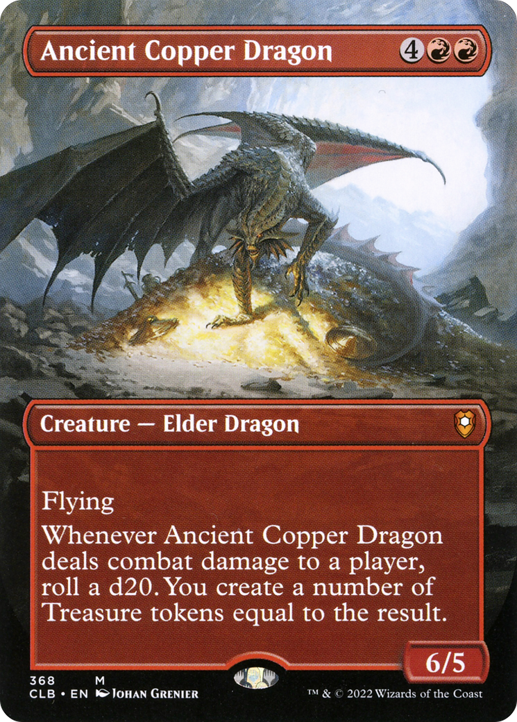 Ancient Copper Dragon (Borderless Alternate Art) [Commander Legends: Battle for Baldur's Gate] Foil