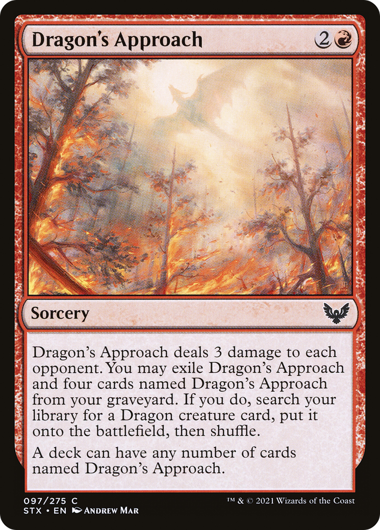 Dragon's Approach [Strixhaven: School of Mages] Foil
