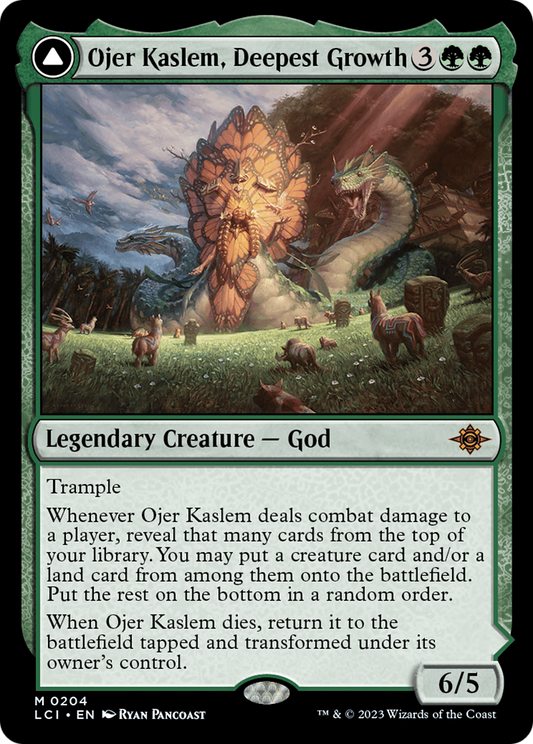 Ojer Kaslem, Deepest Growth // Temple of Cultivation [The Lost Caverns of Ixalan] Foil