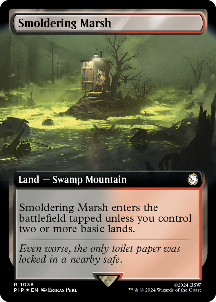 Smoldering Marsh (Extended Art) (Surge Foil) (Extended Art) (1038) Foil - Fallout