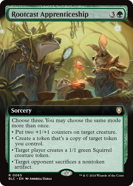 Rootcast Apprenticeship (Extended Art) [Bloomburrow Commander] Foil