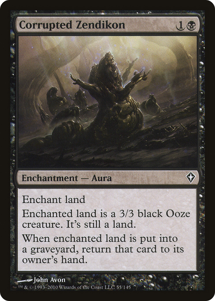 Corrupted Zendikon (055) Foil - Worldwake