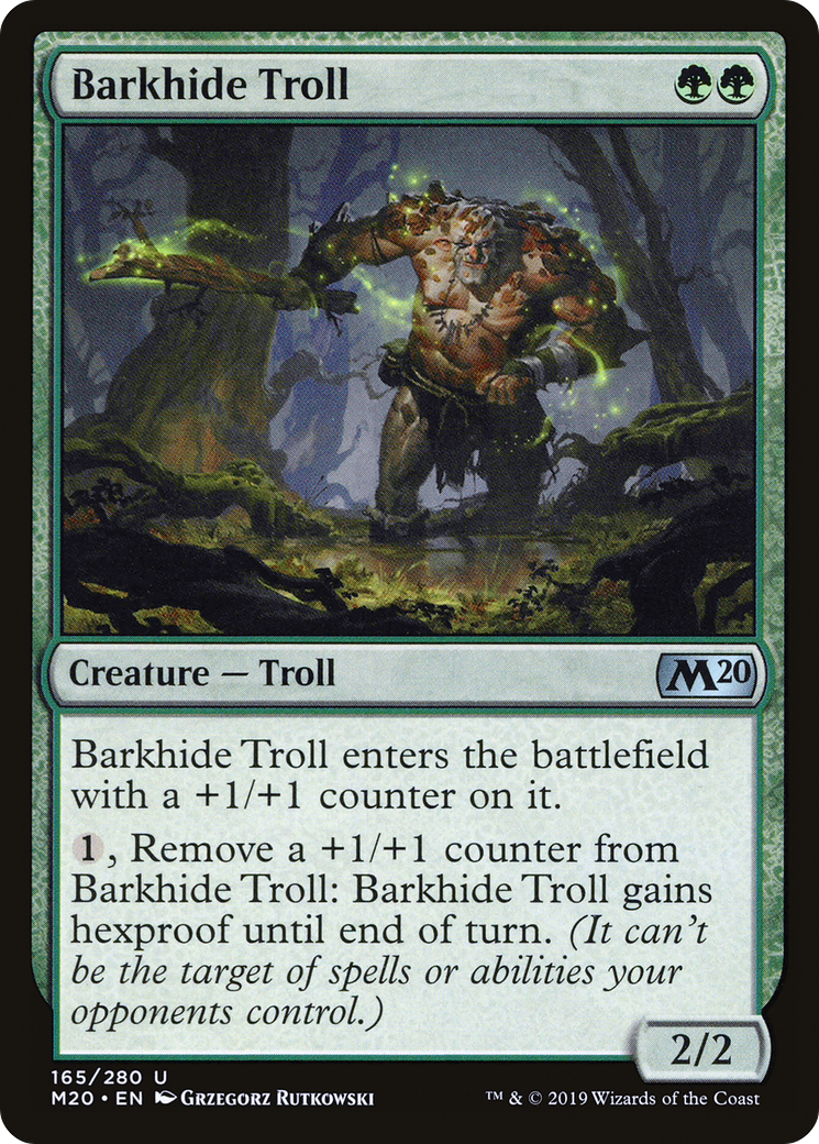 Barkhide Troll [Core Set 2020] Foil