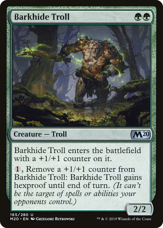 Barkhide Troll [Core Set 2020] Foil