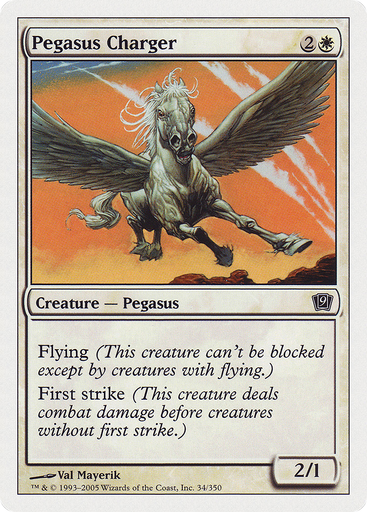 Pegasus Charger (034) Foil - Ninth Edition
