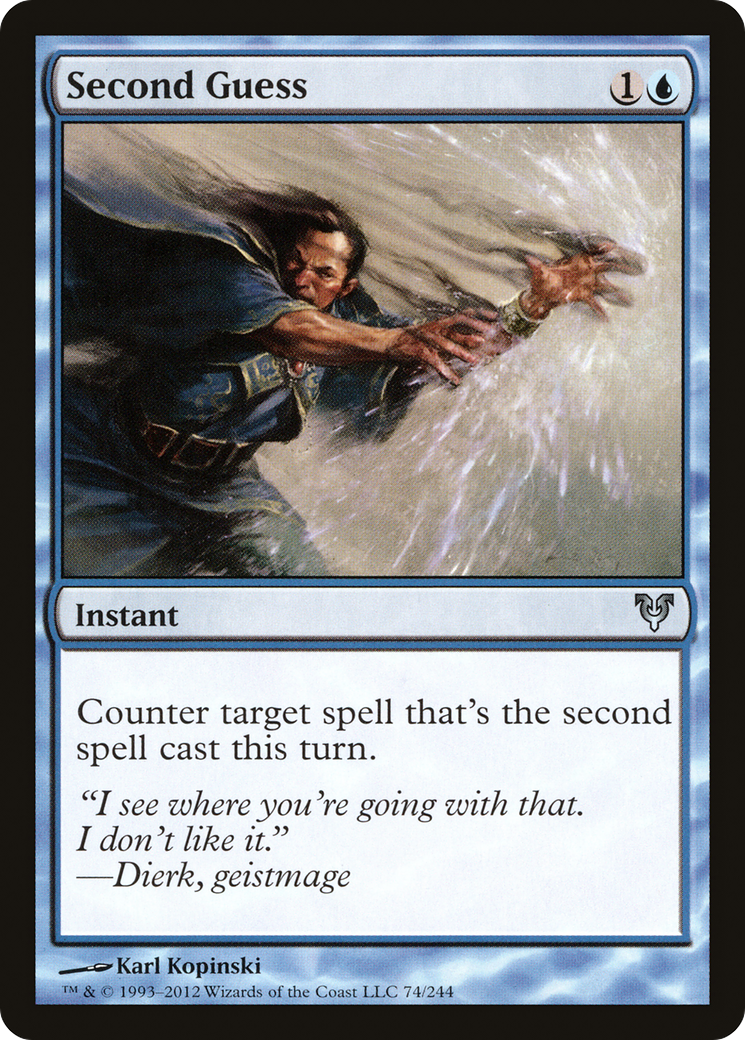 Second Guess (074) Foil - Avacyn Restored
