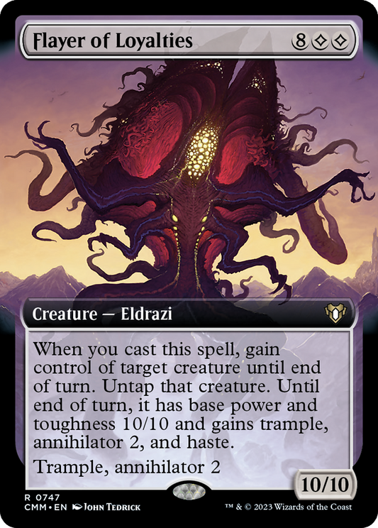 Flayer of Loyalties (Extended Art) [Commander Masters] Foil