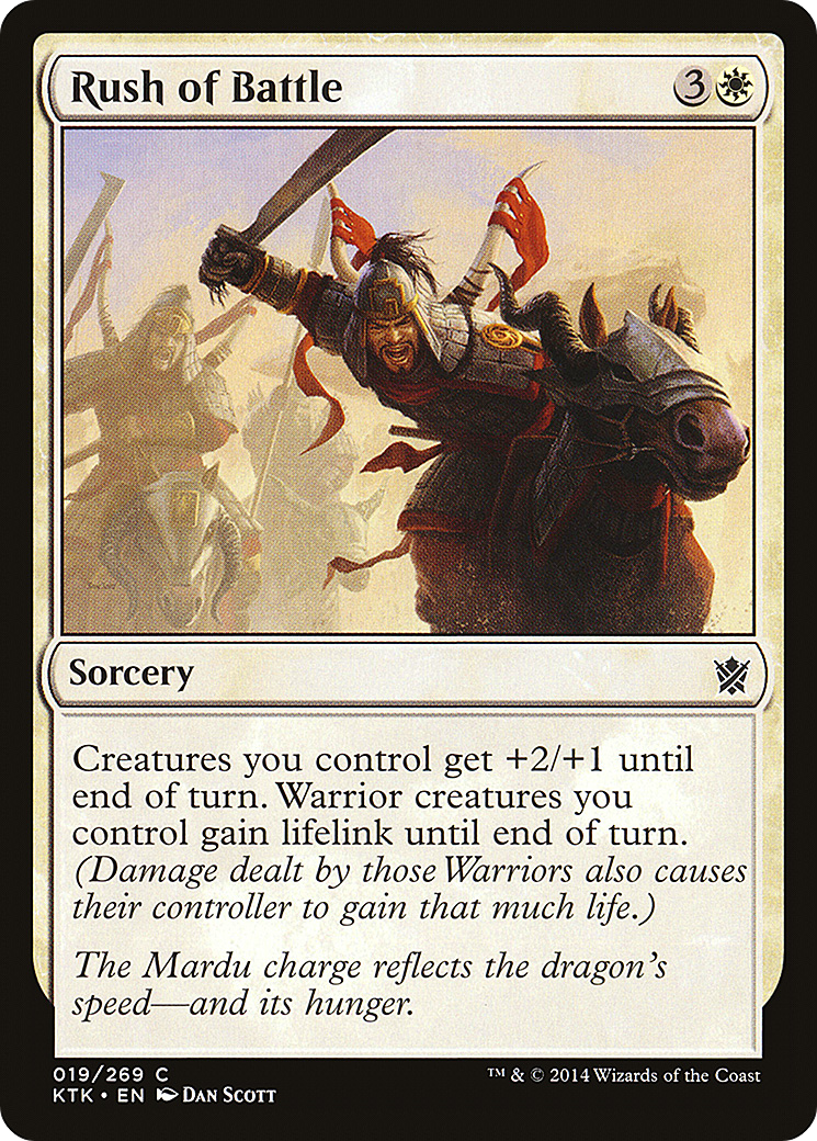 Rush of Battle (019) Foil - Khans of Tarkir
