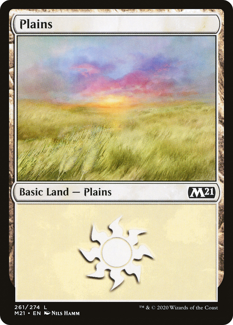 Plains (261) [Core Set 2021] Foil