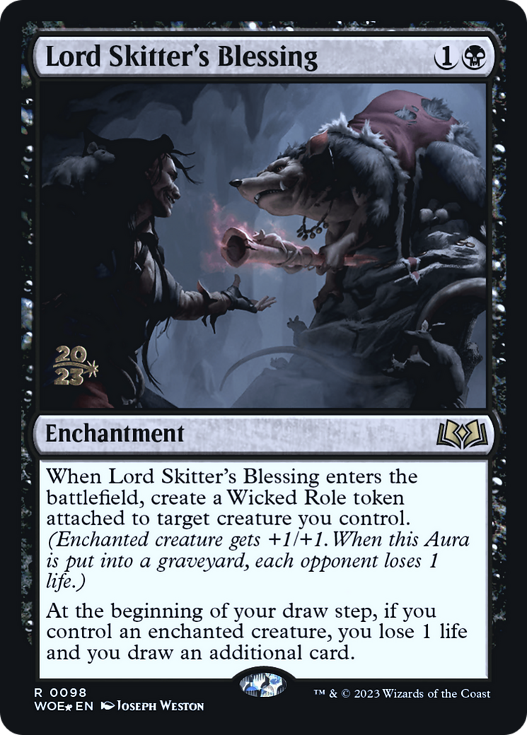 Lord Skitter's Blessing [Wilds of Eldraine Prerelease Promos]