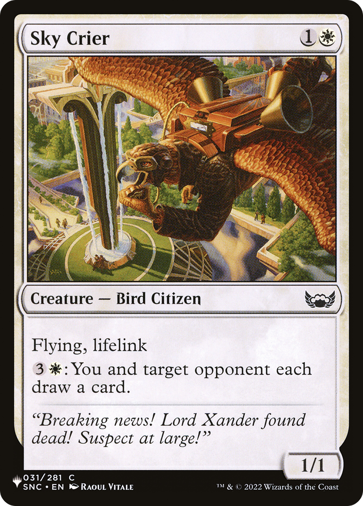 Sky Crier [The List Reprints] | Silver Goblin