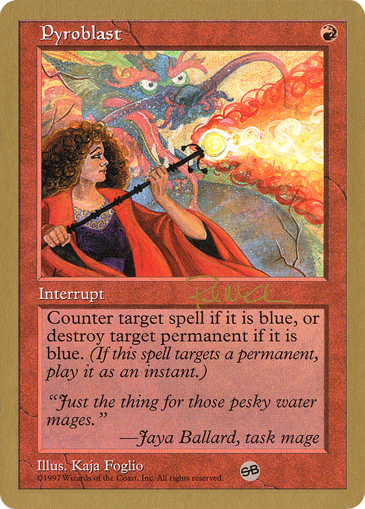 Pyroblast (Paul McCabe) (SB) [World Championship Decks 1997]