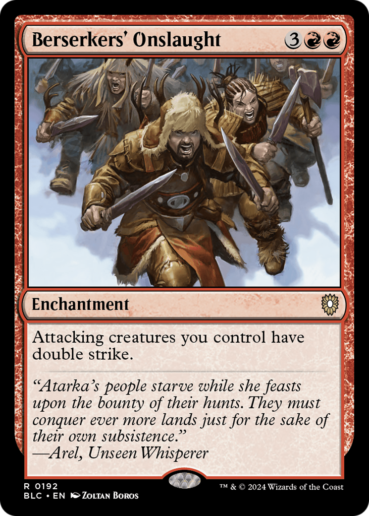 Berserkers' Onslaught [Bloomburrow Commander] | Silver Goblin