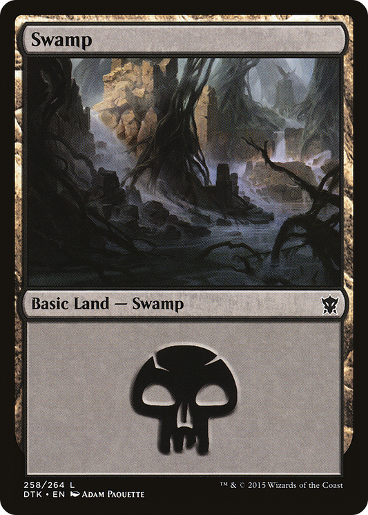 Swamp (258) [Dragons of Tarkir] Foil
