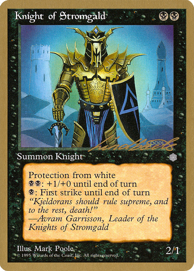 Knight of Stromgald (Leon Lindback) [Pro Tour Collector Set] | Silver Goblin