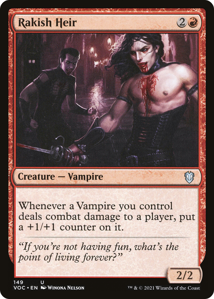 Rakish Heir [Innistrad: Crimson Vow Commander] | Silver Goblin