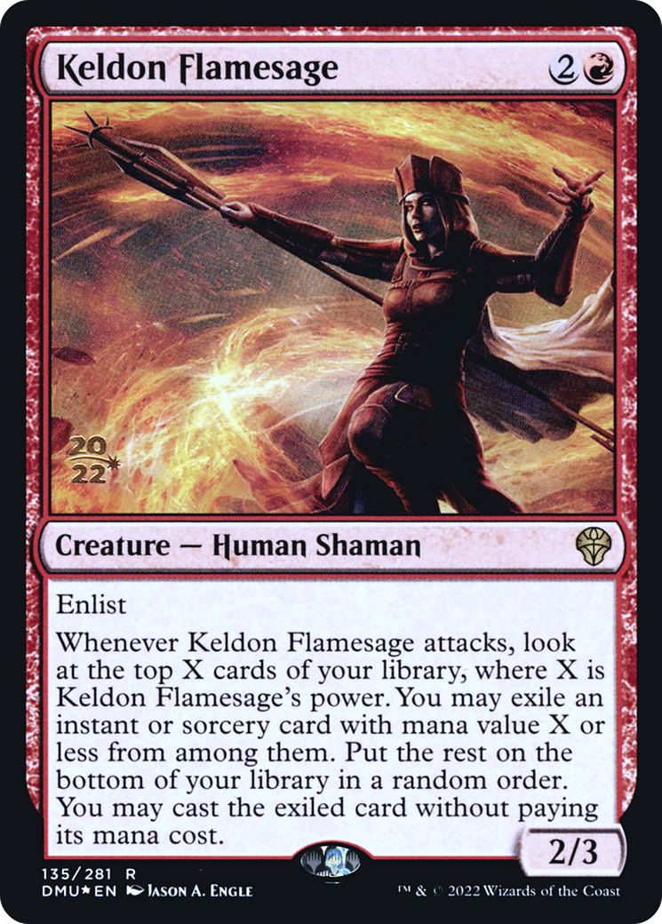 Keldon Flamesage [Dominaria United Prerelease Promos]