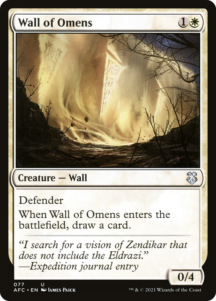 Wall of Omens [Dungeons & Dragons: Adventures in the Forgotten Realms Commander] | Silver Goblin