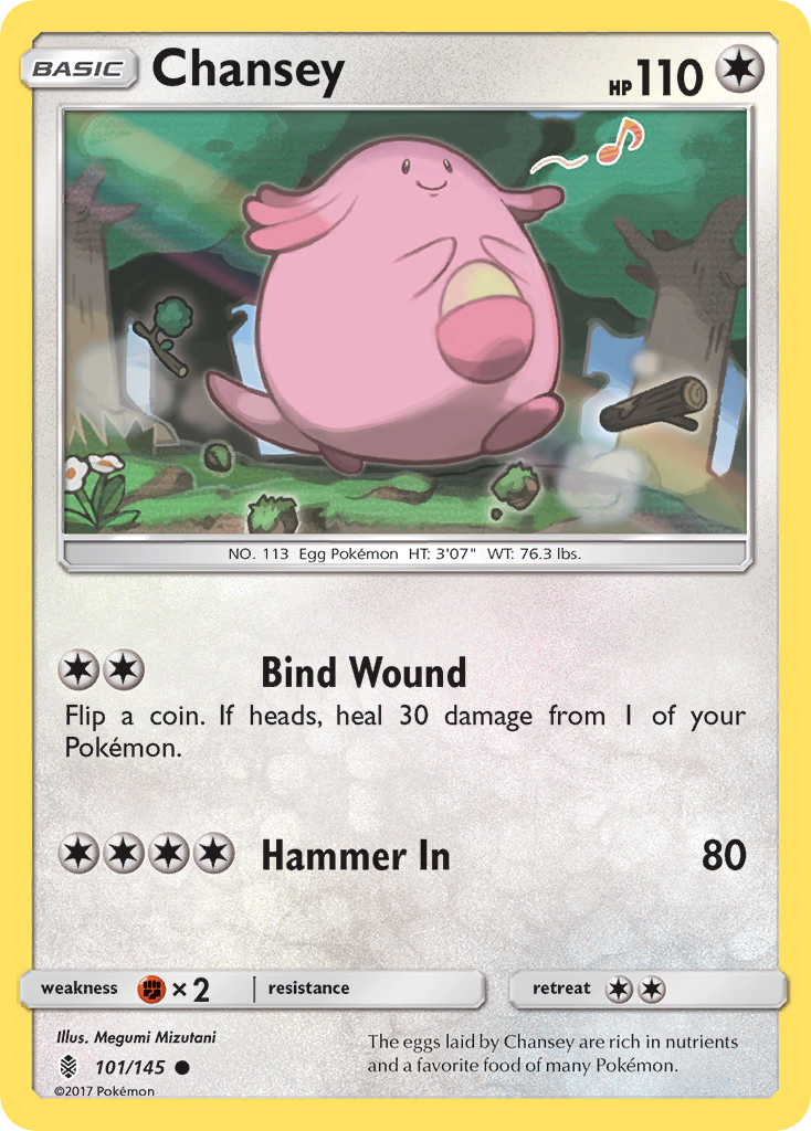 Chansey (101/145) [Sun & Moon: Guardians Rising] | Silver Goblin