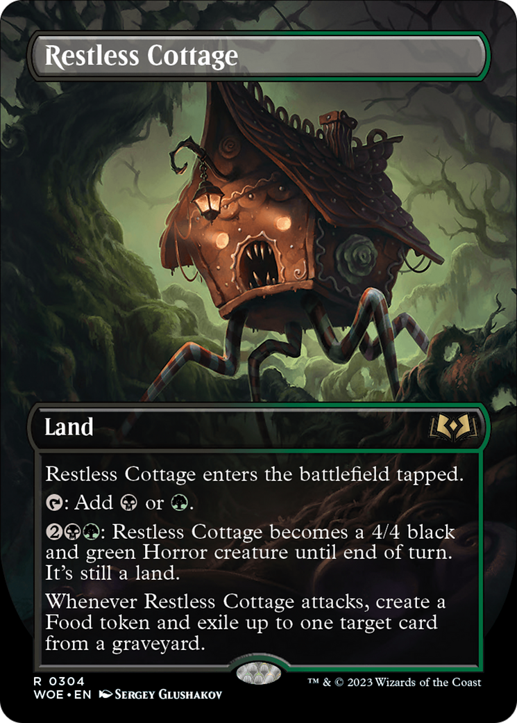 Restless Cottage (Borderless Alternate Art) [Wilds of Eldraine] Foil