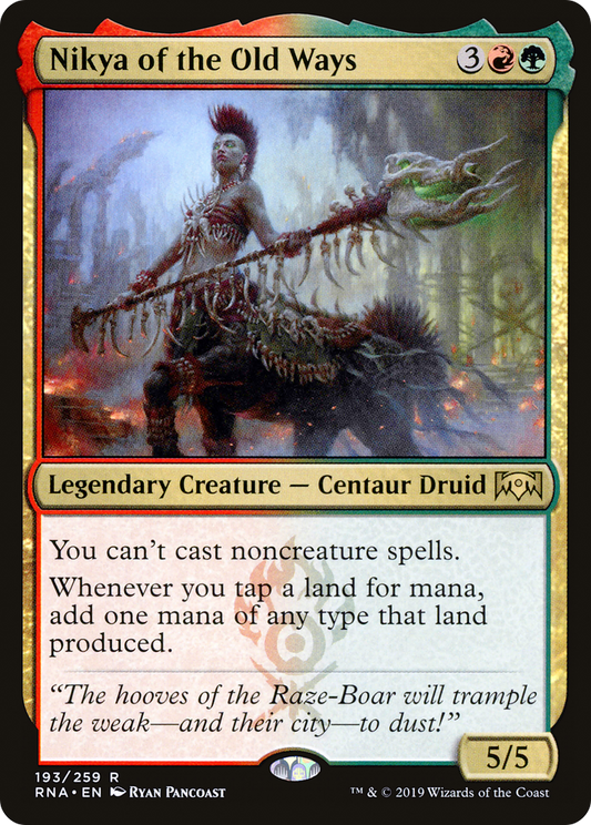 Nikya of the Old Ways [Ravnica Allegiance] Foil