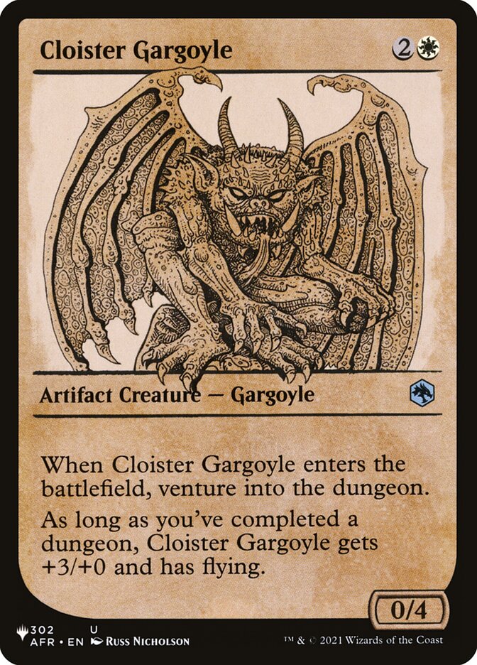 Cloister Gargoyle (Showcase) [The List] | Silver Goblin