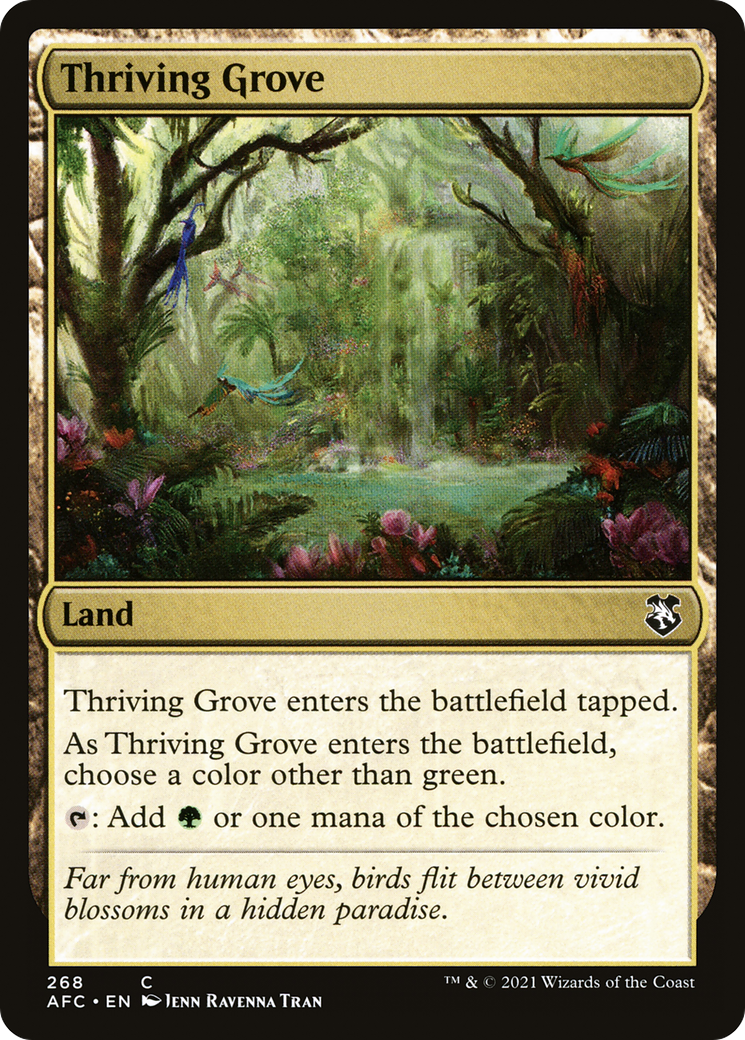 Thriving Grove [Dungeons & Dragons: Adventures in the Forgotten Realms Commander] | Silver Goblin