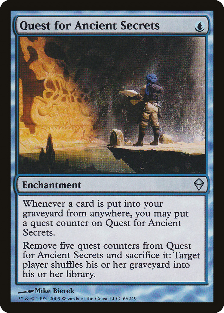 Quest for Ancient Secrets [Zendikar] Foil