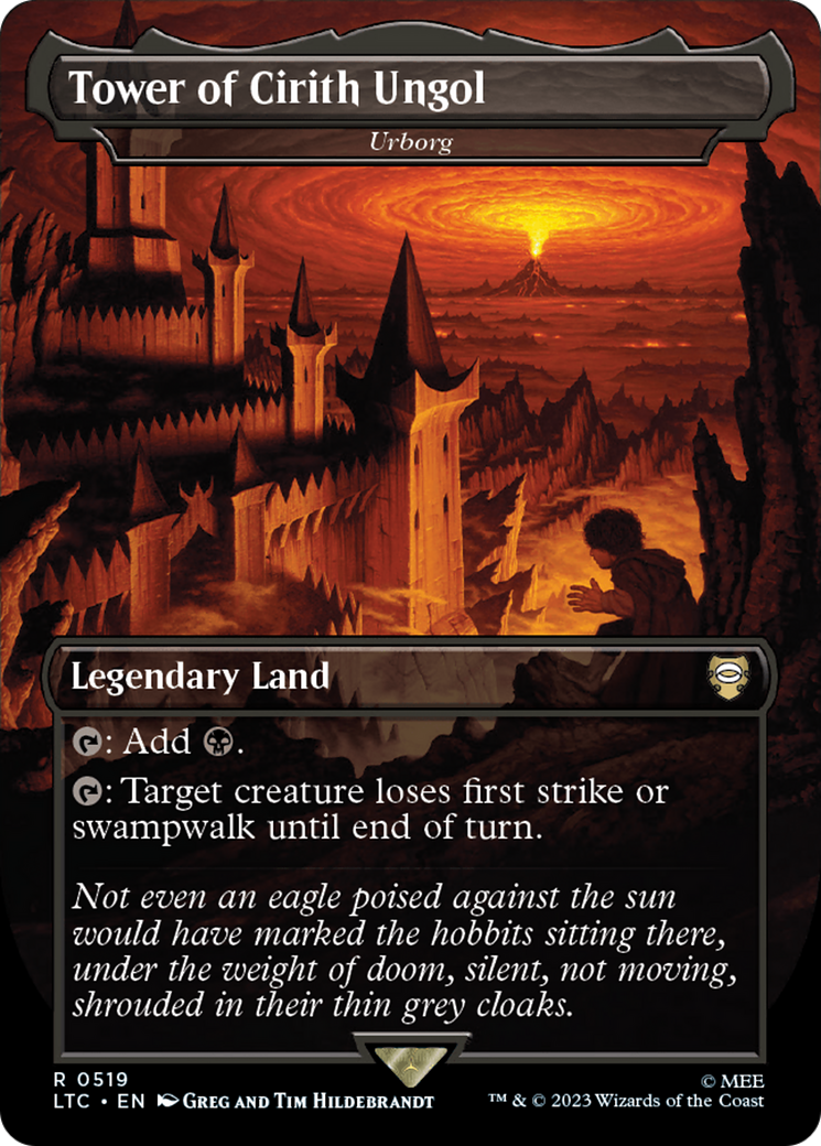 Tower of Cirith Ungol – Urborg (Borderless) (519) Foil - Tales of Middle-earth Commander