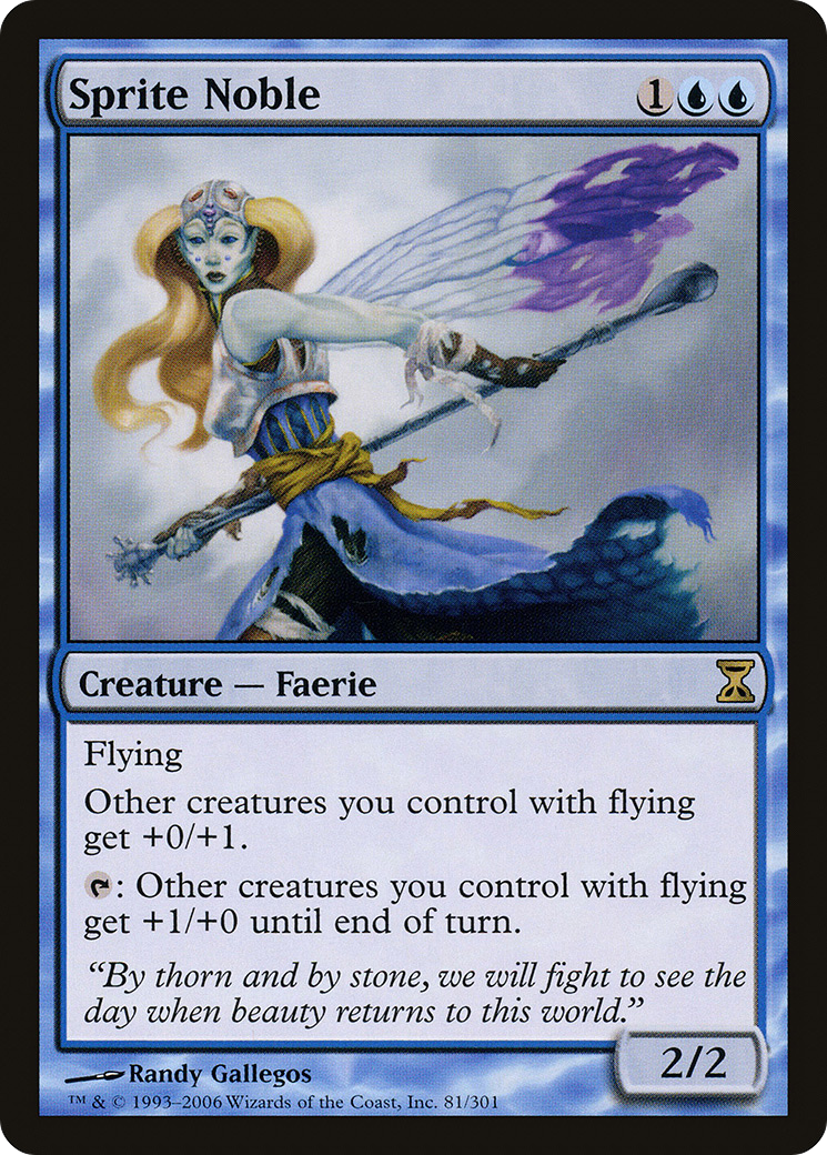 Sprite Noble (081) Foil - Time Spiral