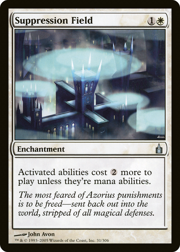 Suppression Field [Ravnica: City of Guilds] Foil