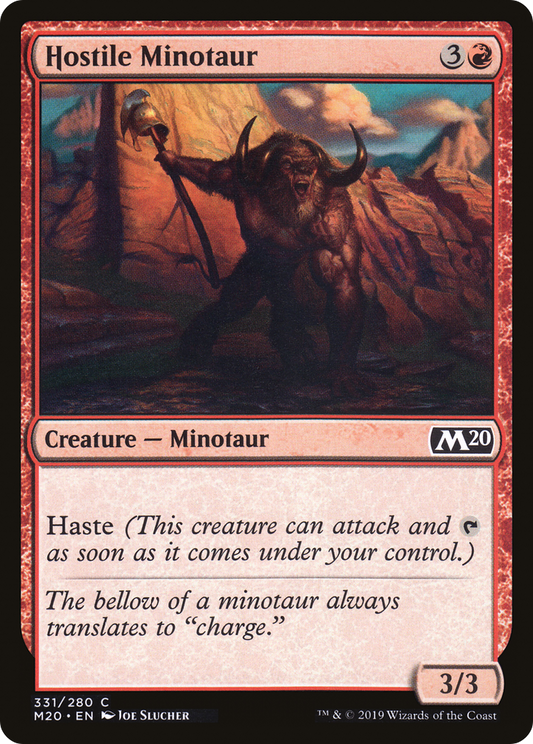 Hostile Minotaur [Core Set 2020]