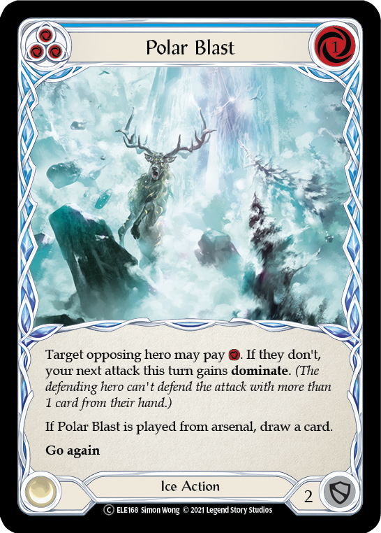 Polar Blast (Blue) Unlimited Edition  (ELE168) - Tales of Aria