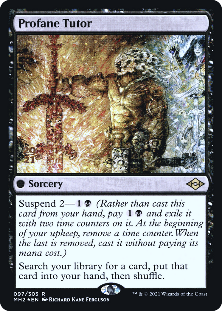 Profane Tutor (097) Foil - Modern Horizons 2 Promos