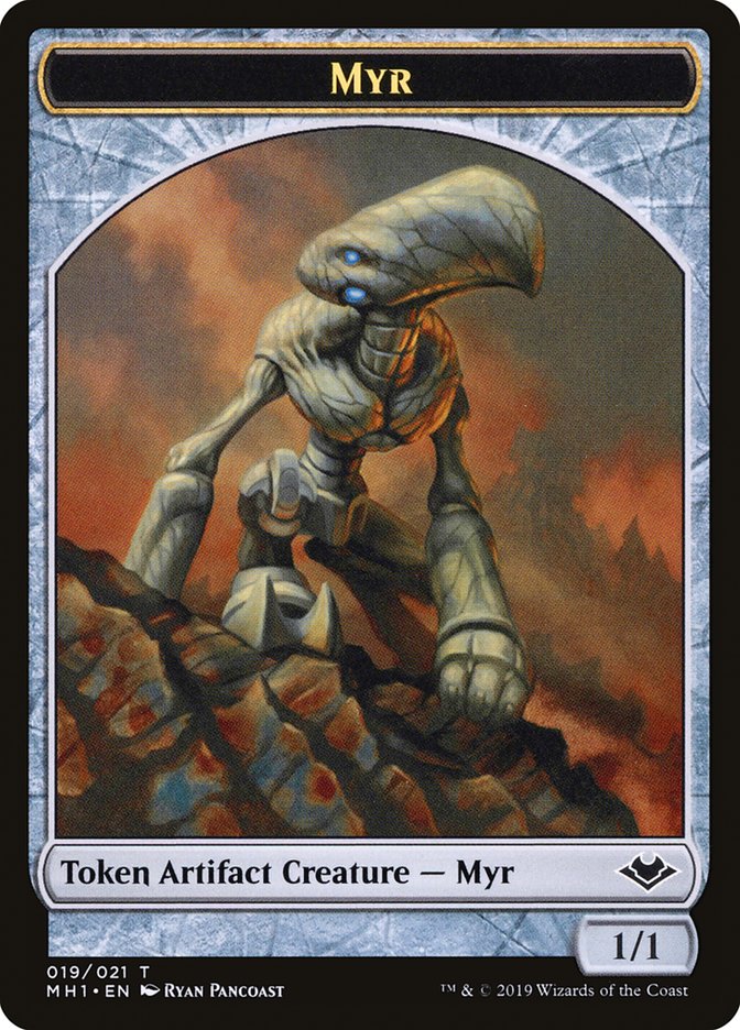 Elemental (008) // Myr (019) Double-Sided Token [Modern Horizons Tokens] | Silver Goblin