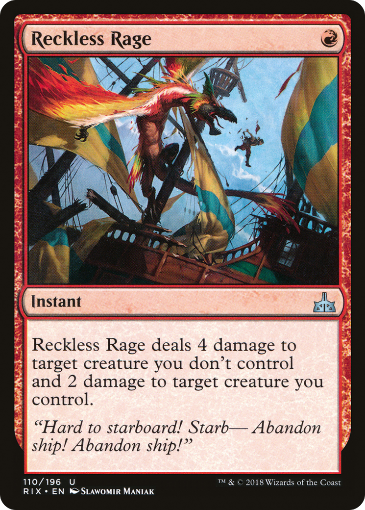 Reckless Rage [Rivals of Ixalan] | Silver Goblin