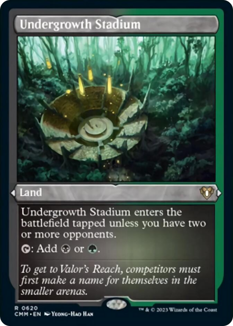 Undergrowth Stadium (Foil Etched) [Commander Masters] | Silver Goblin